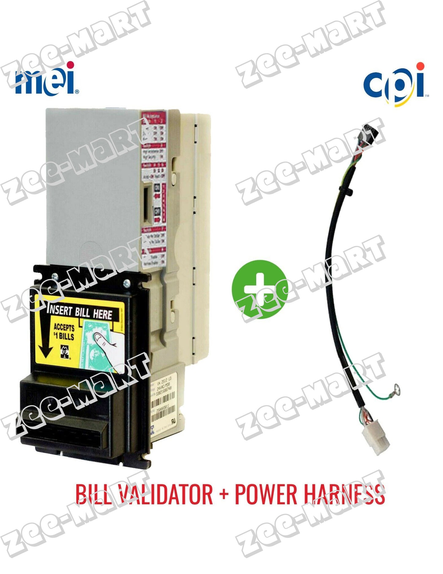 MEI Mars AE 2411 + Power Harness - $1 & NEW $5 - Refurbished - Warranty