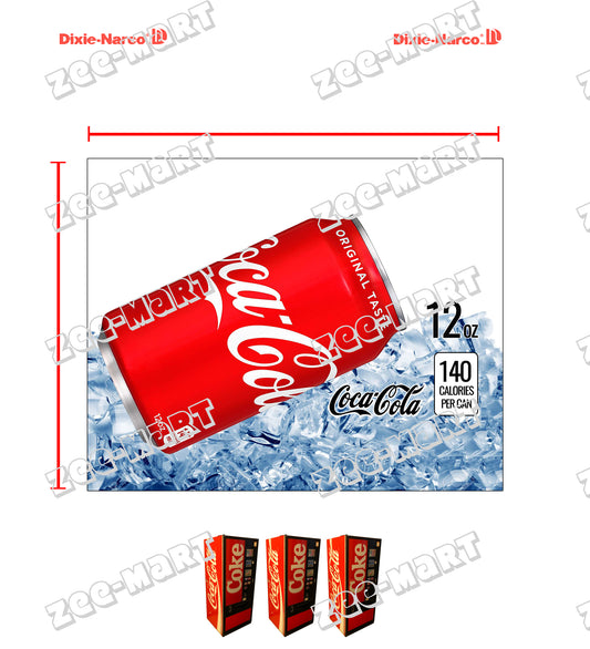 Dixie Narco - DNCB 240 - Coke (Ice) - Large Button