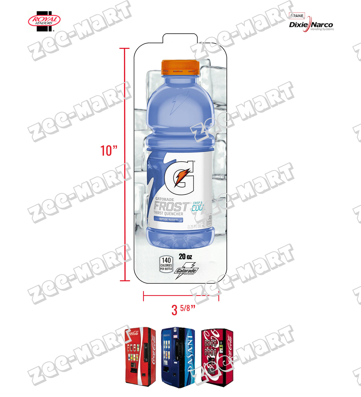 Gatorade Frost Riptide Rush - 20 oz – Zee-Mart