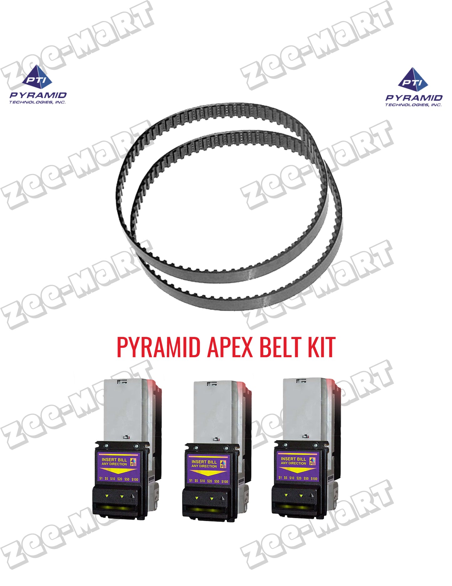 Pyramid Apex Bill Validator Belt Kit