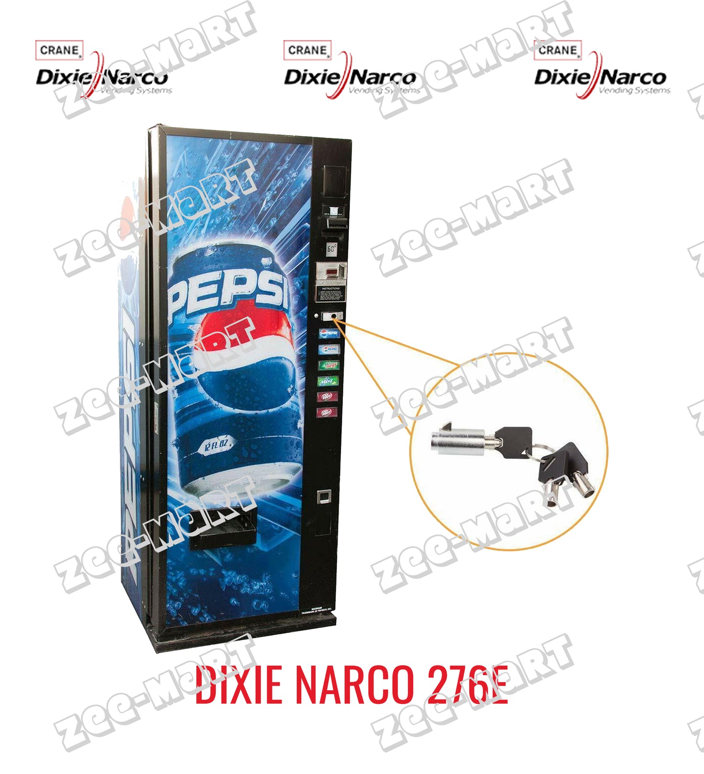 Vending Machine Lock - Dixie Narco 276e - DN 276e