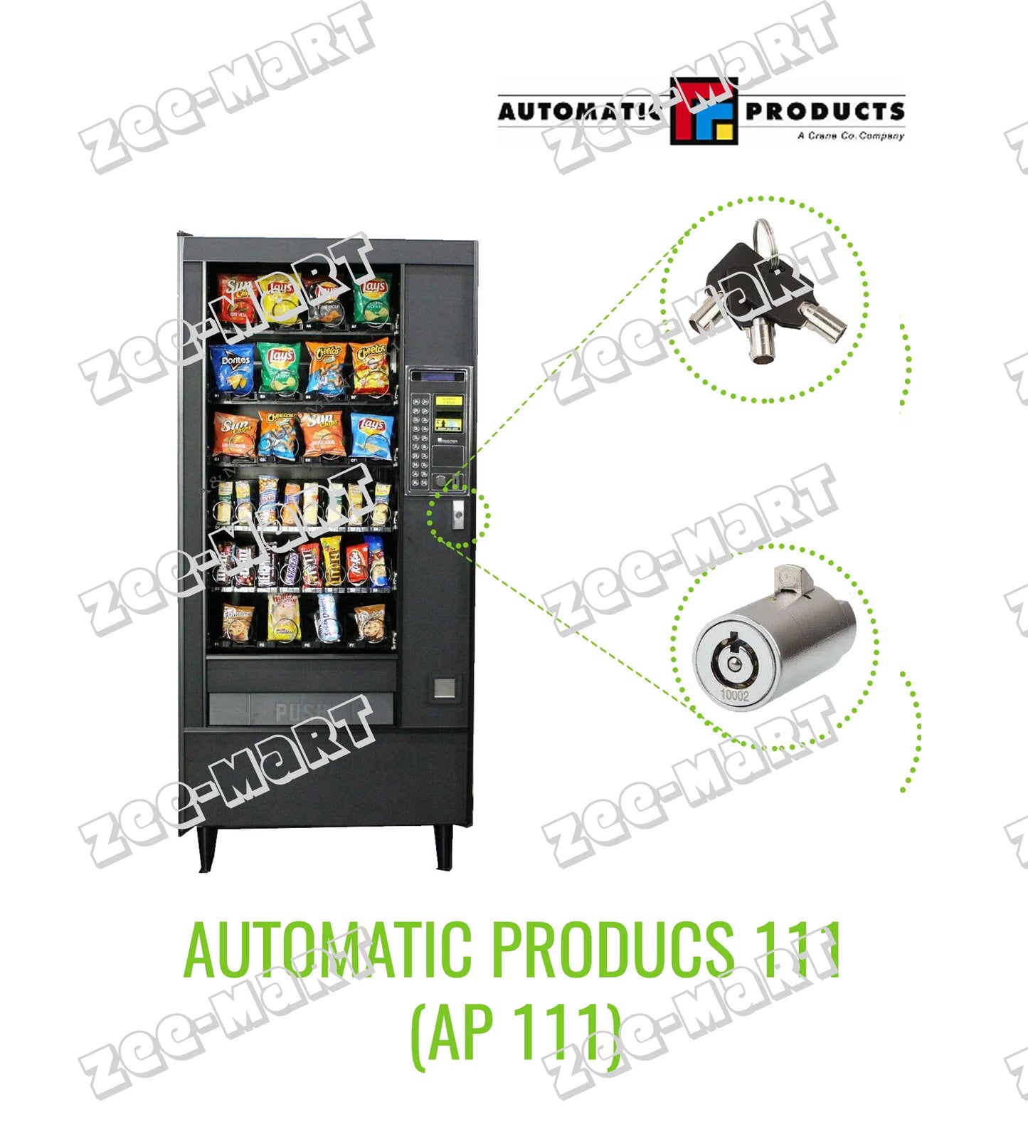 Vending Machine Lock - Automated Products Snackshop 111 - AP 111